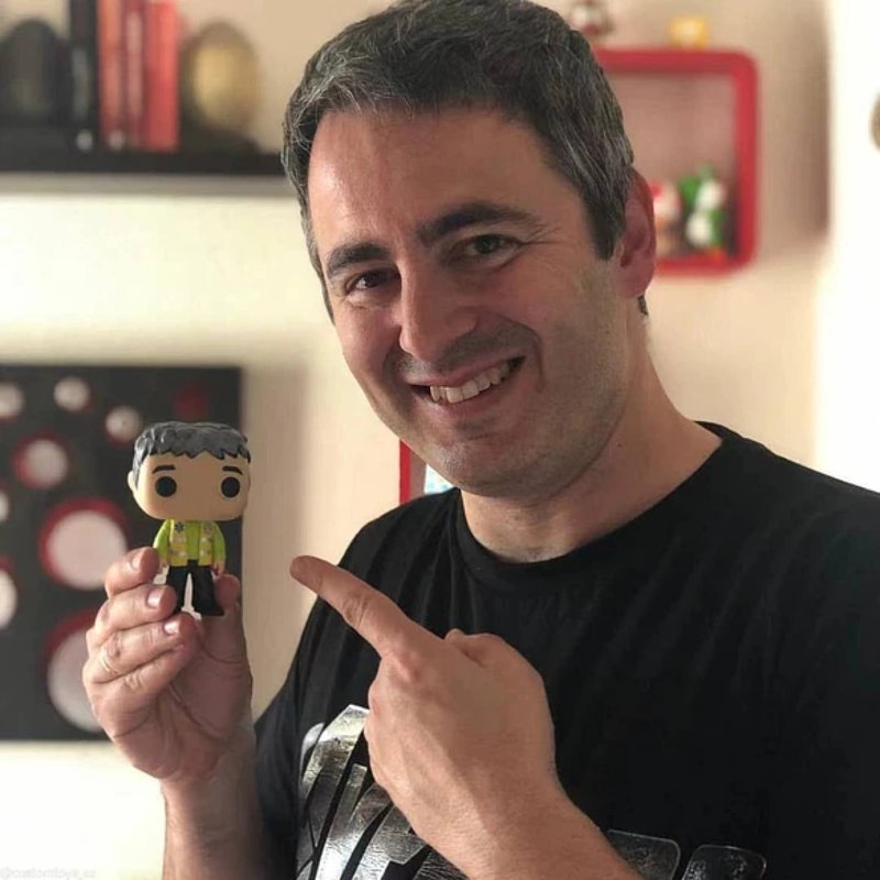 纯手工定制美国Funko Pop 自画肖像公仔娃娃男朋友老公生日礼物 - 玩偶/公仔 - 粘土 多色