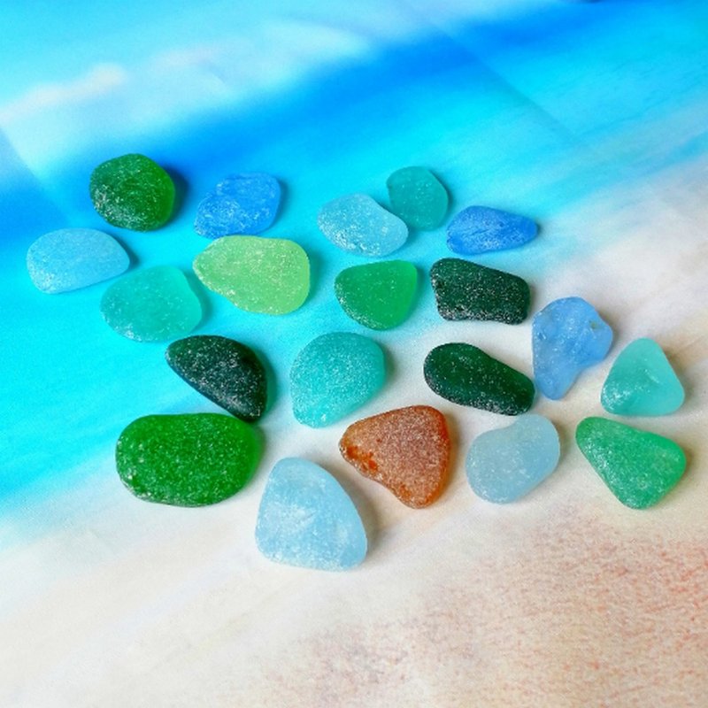 Genuine Sea glass Bulk Sea glass Jewelry Genuine Beach glass Sea glass decor - 陶艺 - 玻璃 多色