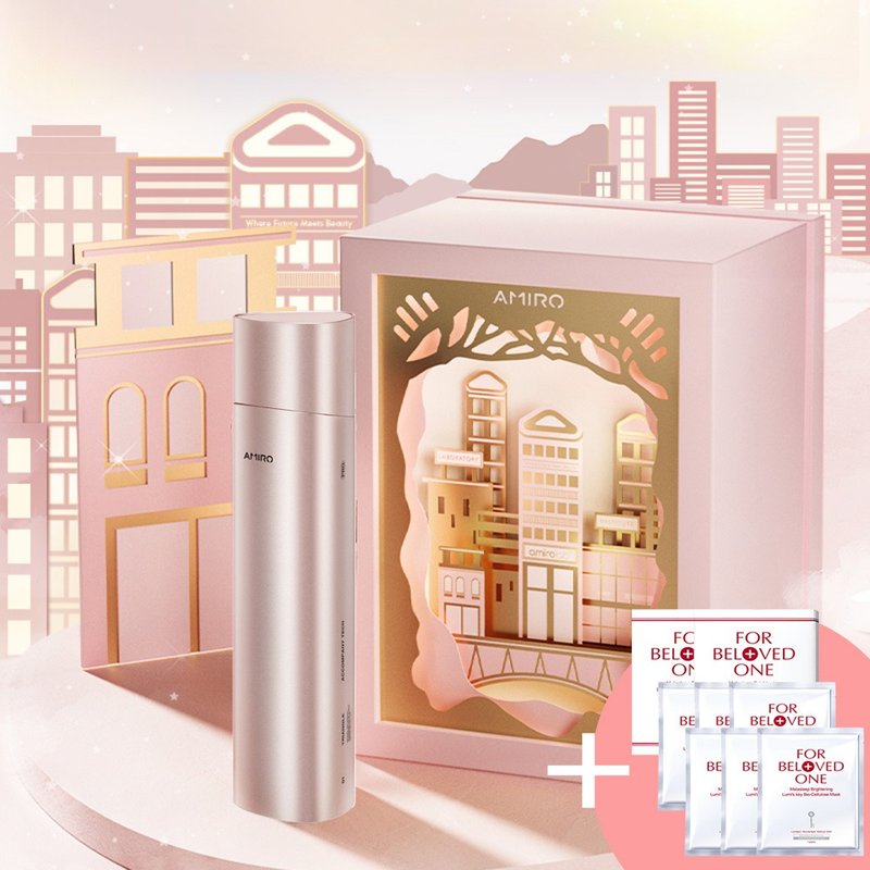 AMIRO x 宠爱之名 时光机美容仪PRO-粉+亮白净化光之钥面膜2盒组 - 脸部按摩/清洁工具 - 其他材质 多色