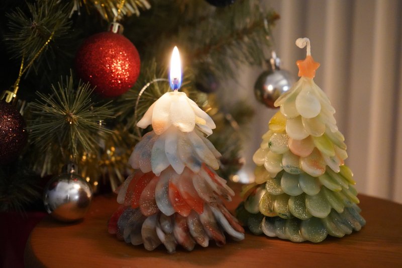 MYD在线课程 -渐层圣诞树蜡烛 - 线上课程/教学影片 - 其他材质 