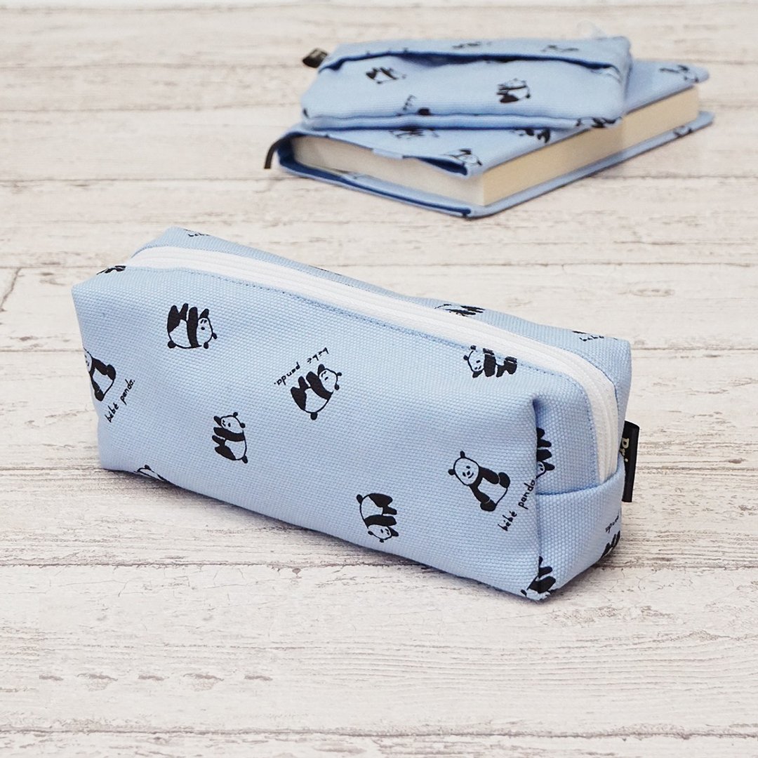 bebe panda Pen Pouch Stationery School Kids Cute Kawaii Gift Present Japan - 化妆包/杂物包 - 棉 蓝色