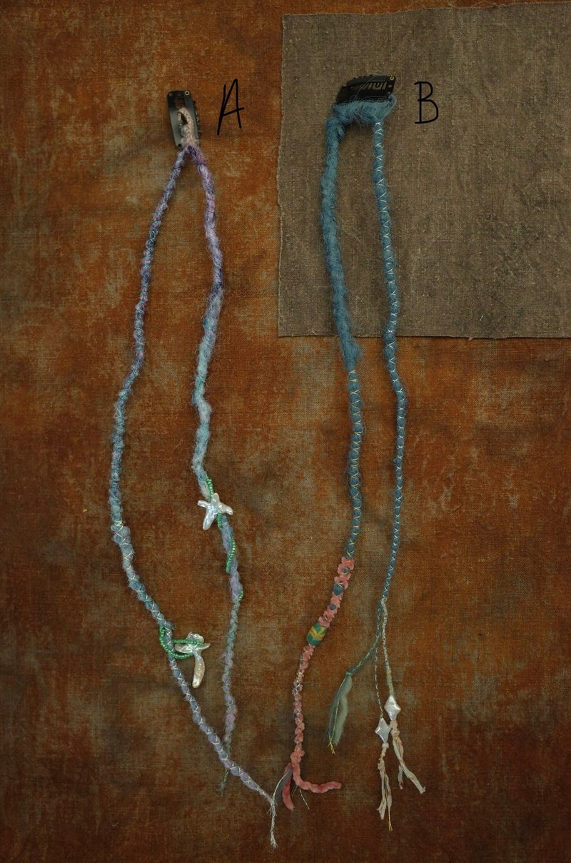 Dreadlocks clip-in 脏辫发夹 可拆式 脏辫假发片 (blue) - 发饰 - 其他材质 蓝色