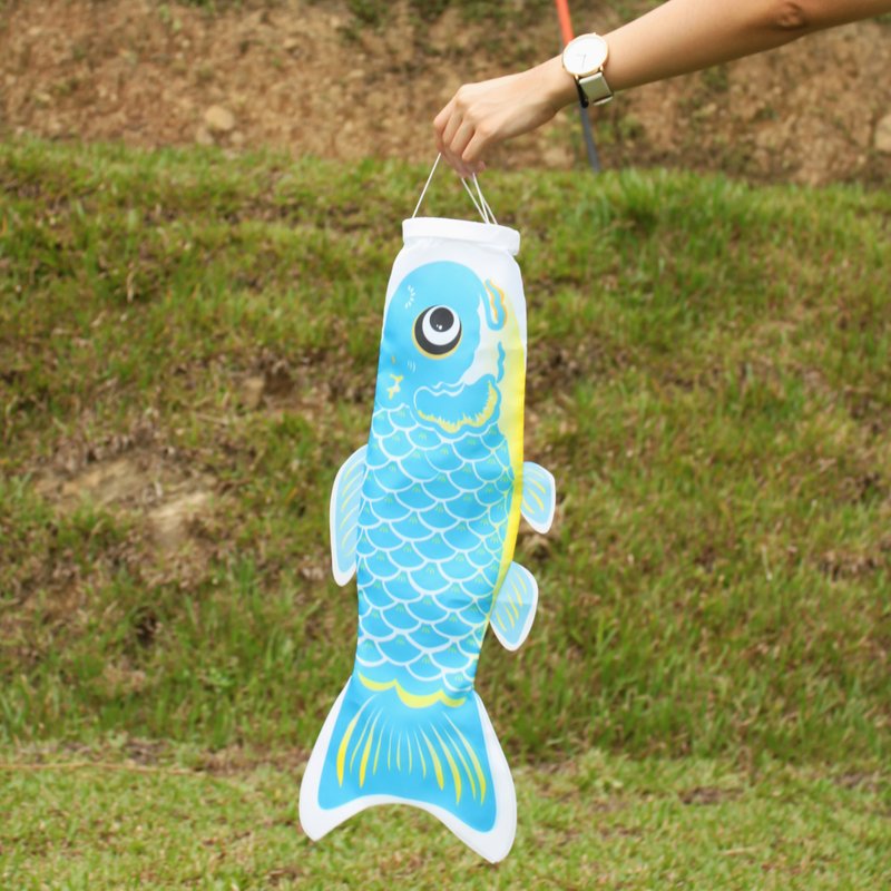 台湾鲤鱼旗60CM (天空蓝) - 摆饰 - 聚酯纤维 蓝色