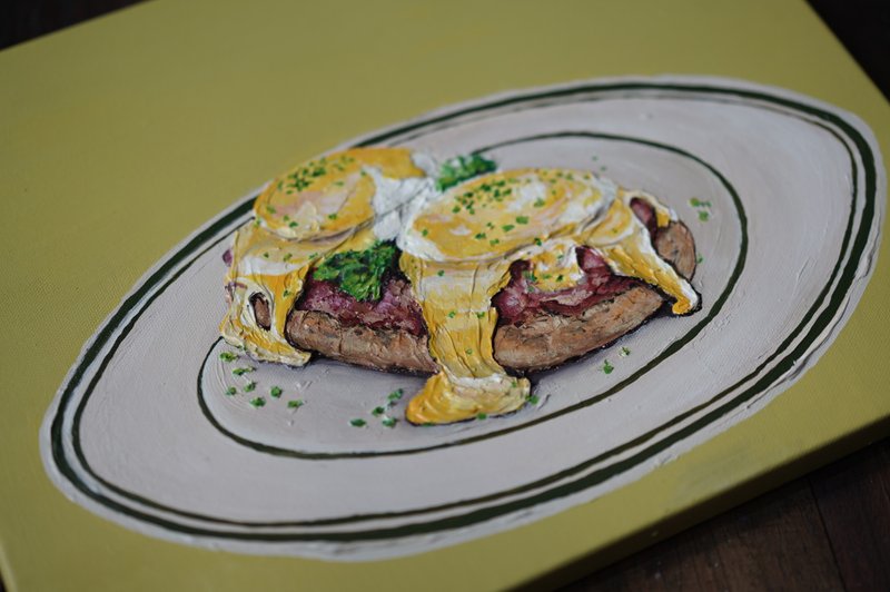 IARTS 厚砌画-美食系列 一人成行 - 插画/绘画/写字 - 压克力 