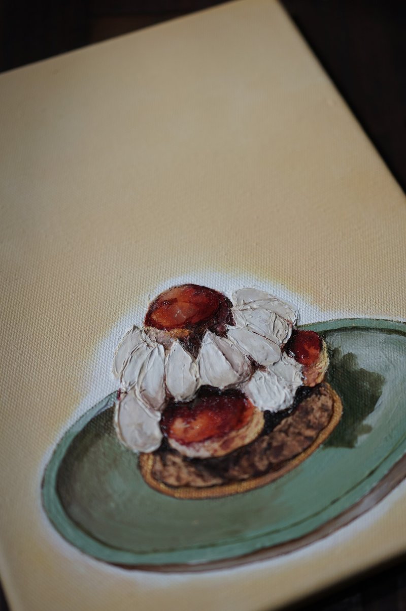 IARTS 厚砌画-美食系列 一人成行 - 插画/绘画/写字 - 压克力 