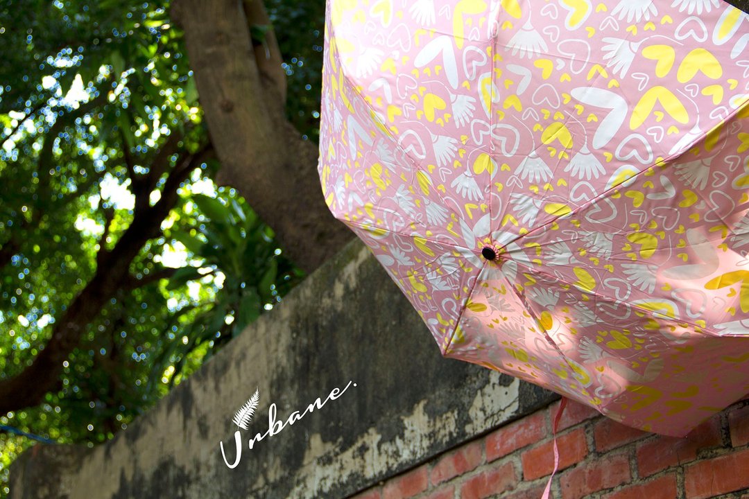 UrbaneUmbrella 爱心花朵UV晴雨伞系列 - 雨伞/雨衣 - 其他人造纤维 紫色