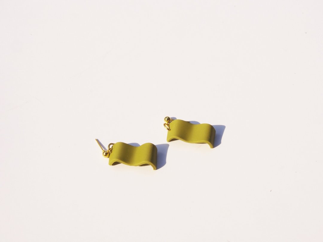 Clay Earrings - 耳环/耳夹 - 贵金属 多色