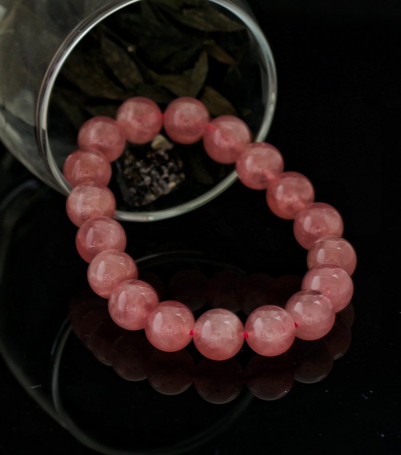 马粉红晶 11.2mm 手链 ( M. Rose Quartz 11.2mm Bracelet ) - 手链/手环 - 水晶 