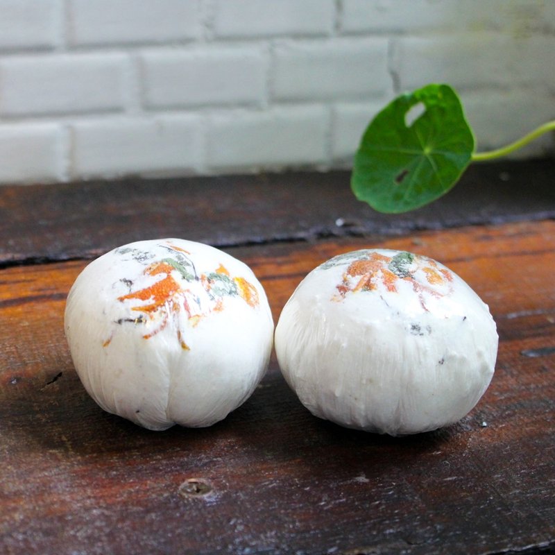 ‘自然入味’柑橘甜心泡澡球 - 肥皂/手工皂 - 植物．花 橘色