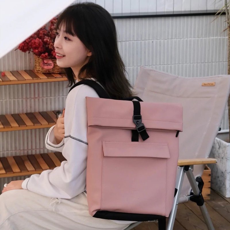 Jasper Mini Lotus系列后背包S (玫瑰粉) - 后背包/双肩包 - 环保材料 粉红色