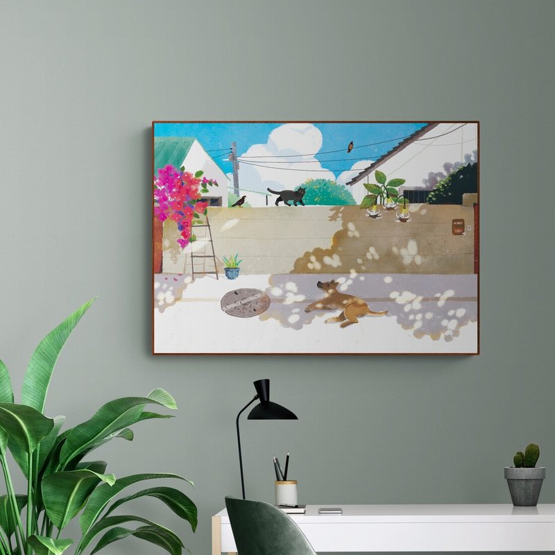 【艺术挂画】ABOO YANG 来散步 | 哈搂 - 海报/装饰画/版画 - 纸 