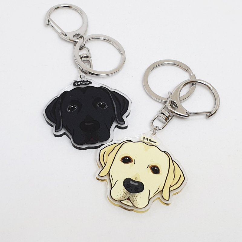 拉不拉多 自创犬猫多图样 双面 压克力钥匙圈 / 吊饰 / 吊牌 - 其他 - 塑料 多色