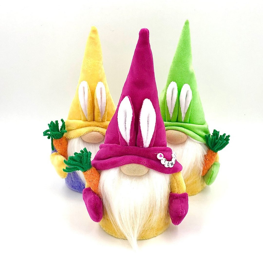Scandinavian gnome bunny, Christmas Gift Wrapping, Customized Gift, Plush gnome - 玩偶/公仔 - 其他材质 多色