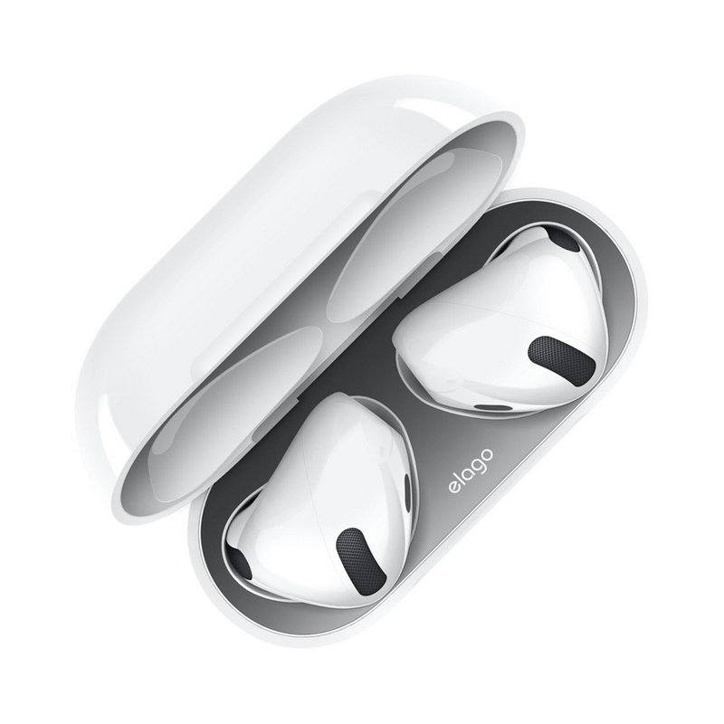 AirPods 4 耳机壳防尘贴(2组入) - 耳机收纳 - 塑料 灰色