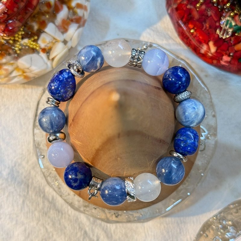 静蓝对齐能量手链 - 手链/手环 - 水晶 