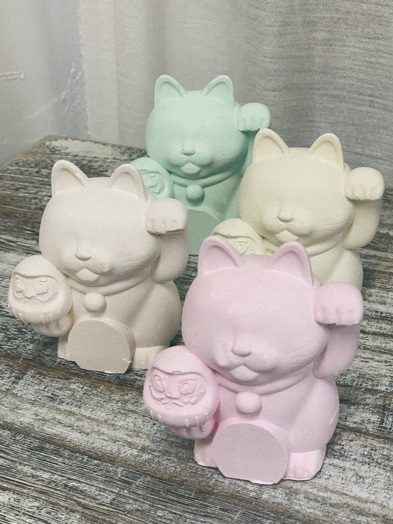 24hr 快速出货 达摩招财猫 日本风 彩色招财猫 扩香石 - 摆饰 - 其他材质 多色