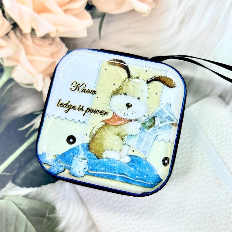 【手工制作】限量款狗狗 – AirPods / Pro 耳机壳 小型收纳盒 - 耳机收纳 - 其他金属 绿色