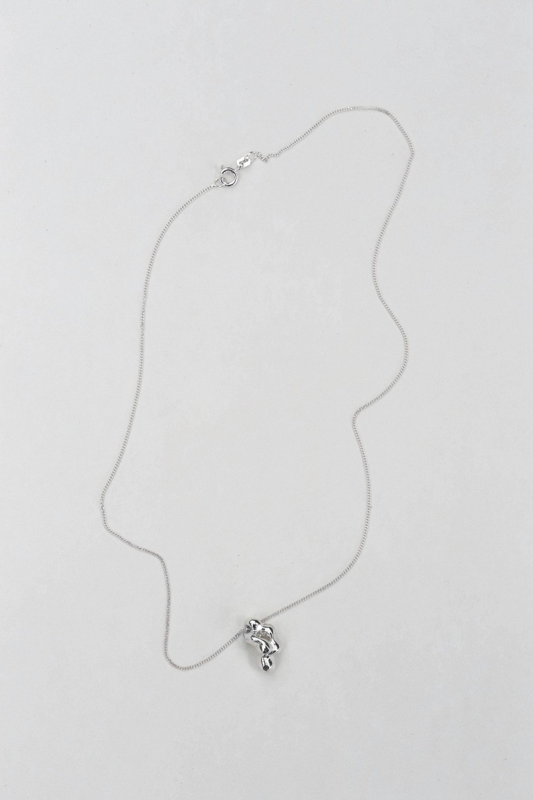 Human concretion necklace 凝固人体雕塑项链 - 项链 - 纯银 银色