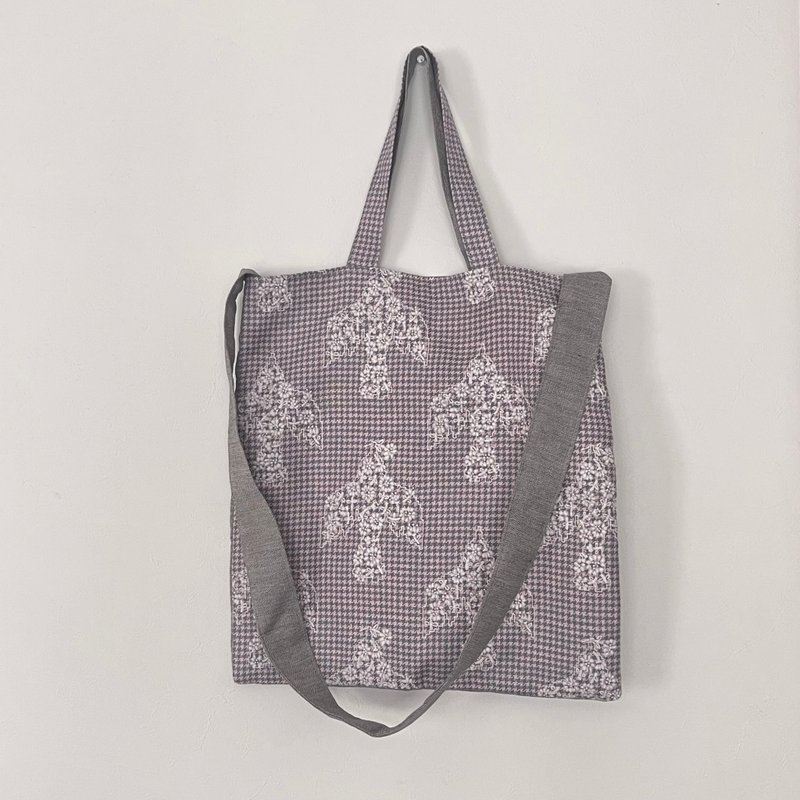 mina perhonen odyssey & choucho 双向两用 轻量 布制 托特包 - 手提包/手提袋 - 棉．麻 粉红色