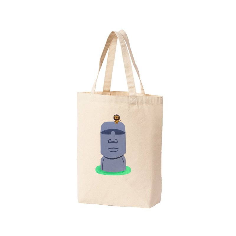 棉布袋 | 摩艾 | 直式帆布袋 - 手提包/手提袋 - 棉．麻 