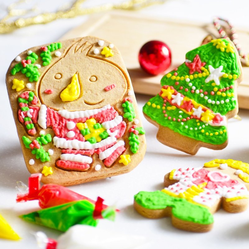 ‘喜憨儿’Merry Xmas-彩绘圣诞 糖霜饼干DIY组。圣诞限定 - 手工饼干 - 新鲜食材 
