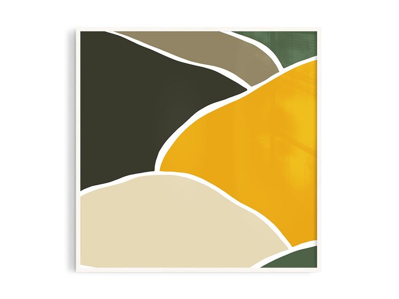 色彩图1_2丨插画/挂画/海报/台湾制/原木画框/A4/尺寸可定制 - 海报/装饰画/版画 - 纸 白色