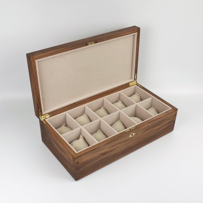 胡桃木十入表盒 大表款 - 收纳用品 - 木头 