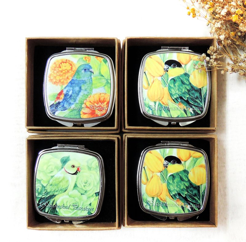 巧妆镜 - 彩妆刷具/镜子/梳子 - 其他材质 绿色