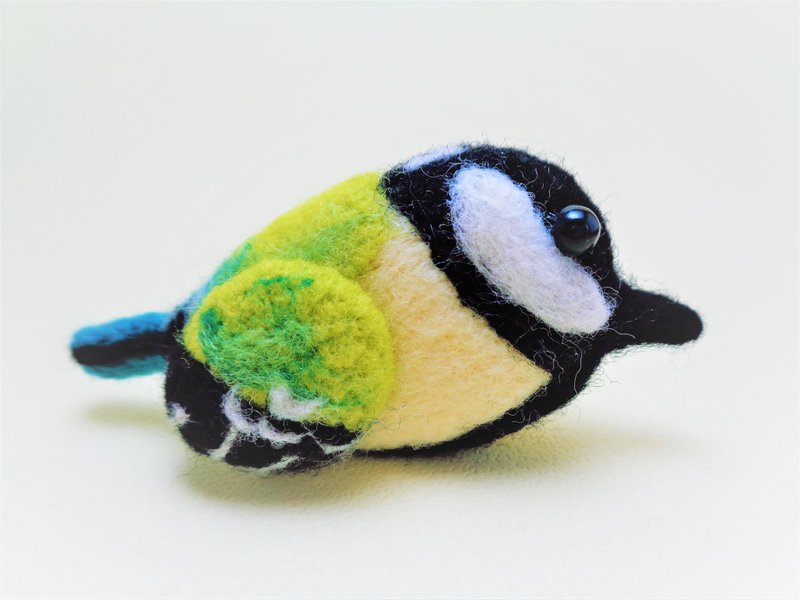 Hey! bird friends 鸟朋友 羊毛毡胸针 - 胸针 - 羊毛 绿色