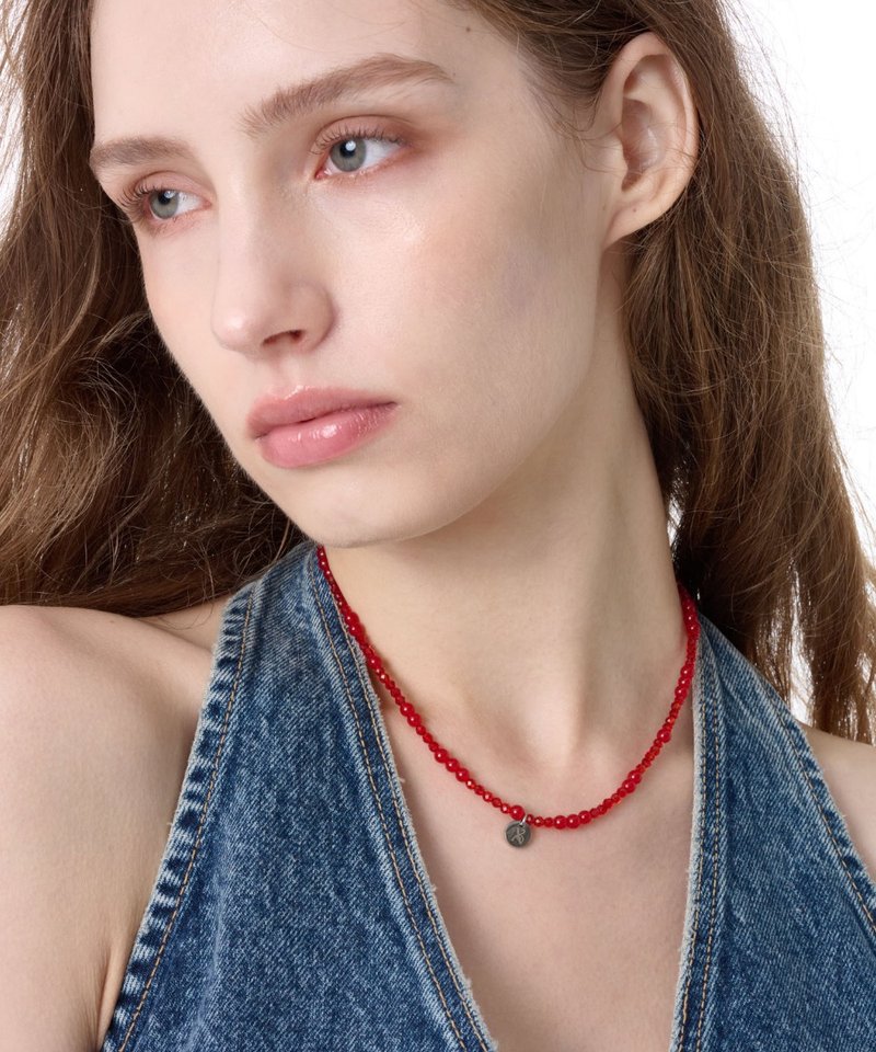 BERRY NECKLACE
(莓果颈链) - 项链 - 其他金属 红色
