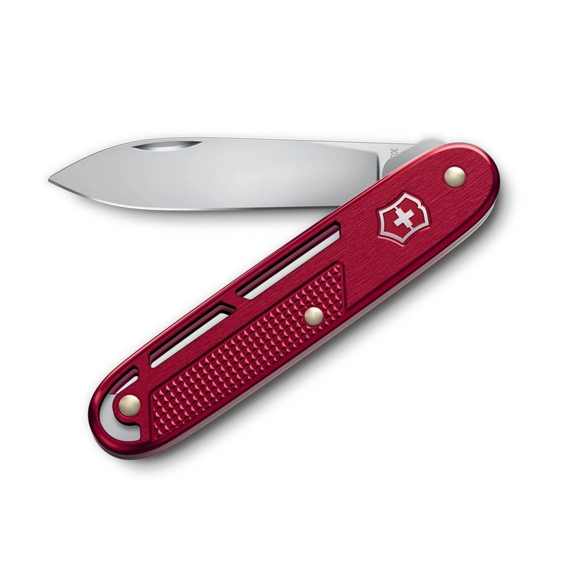 VICTORINOX 瑞士维氏 Onefold Alox 单刀折叠含便携夹 0.8006.20 - 露营用品 - 铝合金 红色
