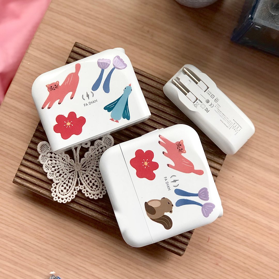 森林派对 - 彩色水晶贴纸 水壶  笔电 行李箱 - 贴纸 - 防水材质 