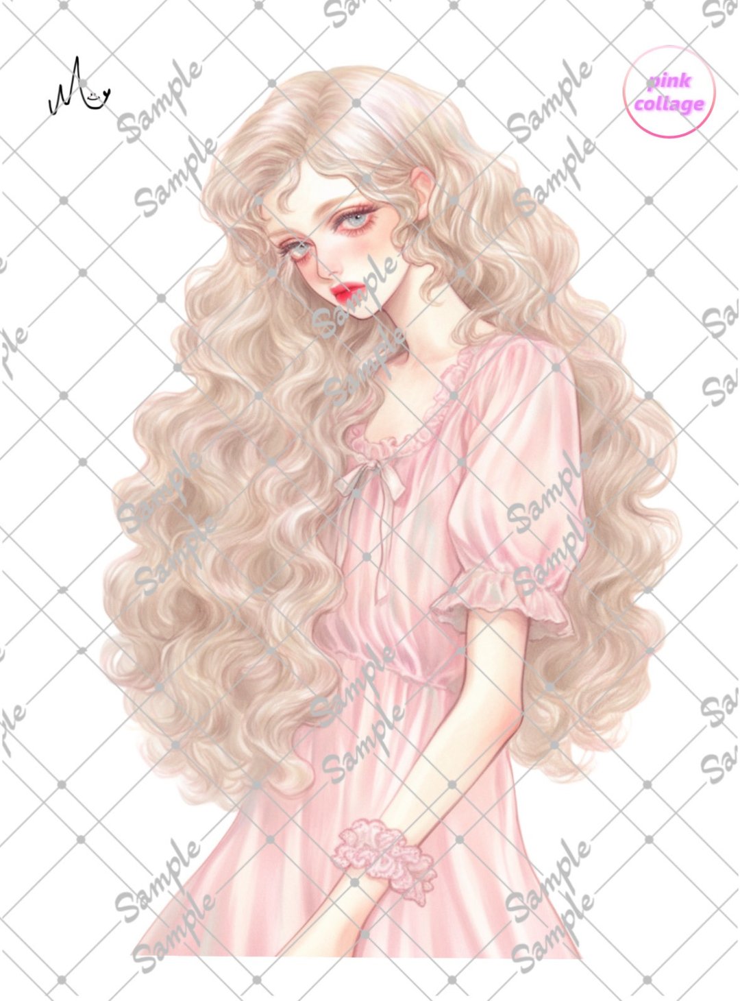 原创角色贴纸限量粉红系列，至9月10日 - 贴纸 - 纸 