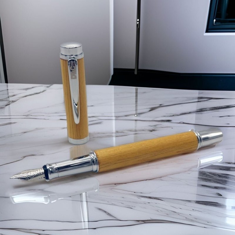 【定制】【DT&CREATION】台湾桧木钢笔 | 原木笔 | 台湾国宝 - 钢笔 - 木头 橘色