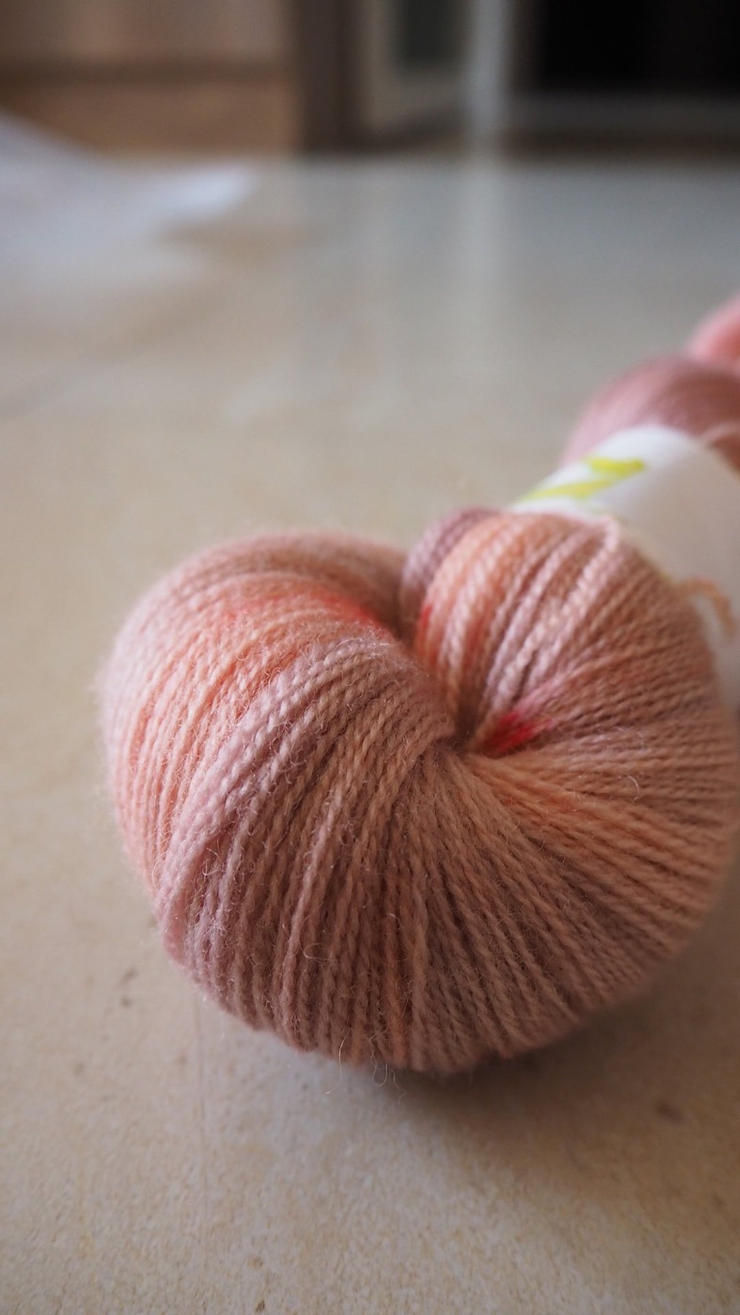 手染蕾丝线。粉红芭蕾 (100 BFL/ Lace) - 编织/刺绣/羊毛毡/裁缝 - 羊毛 