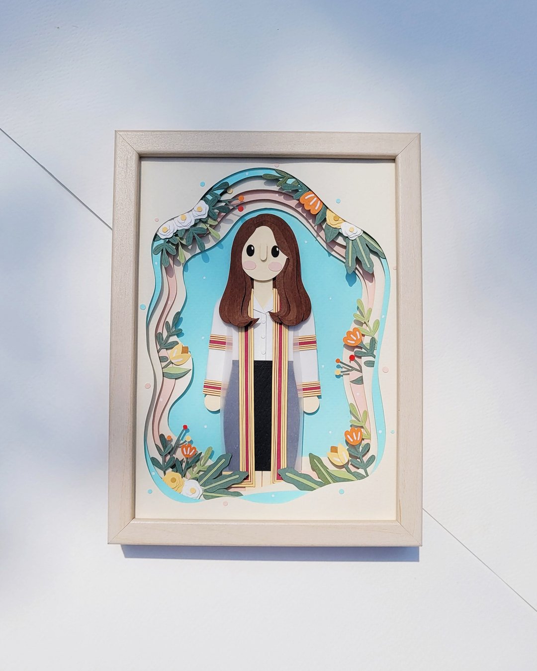 Layered custom papercut frame: graduation theme. - 画框/相框 - 纸 