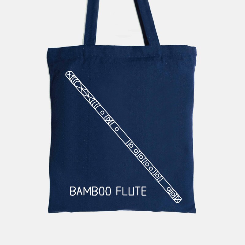 WD 乐器风格手提袋-笛 经典/夜光 - 手提包/手提袋 - 棉．麻 黑色