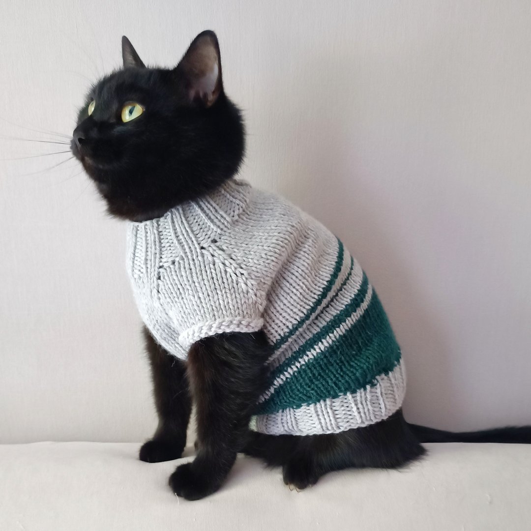 Sweater for cats Dog sweaters Pet clothes Turtleneck cats sweaters - 衣/帽 - 羊毛 