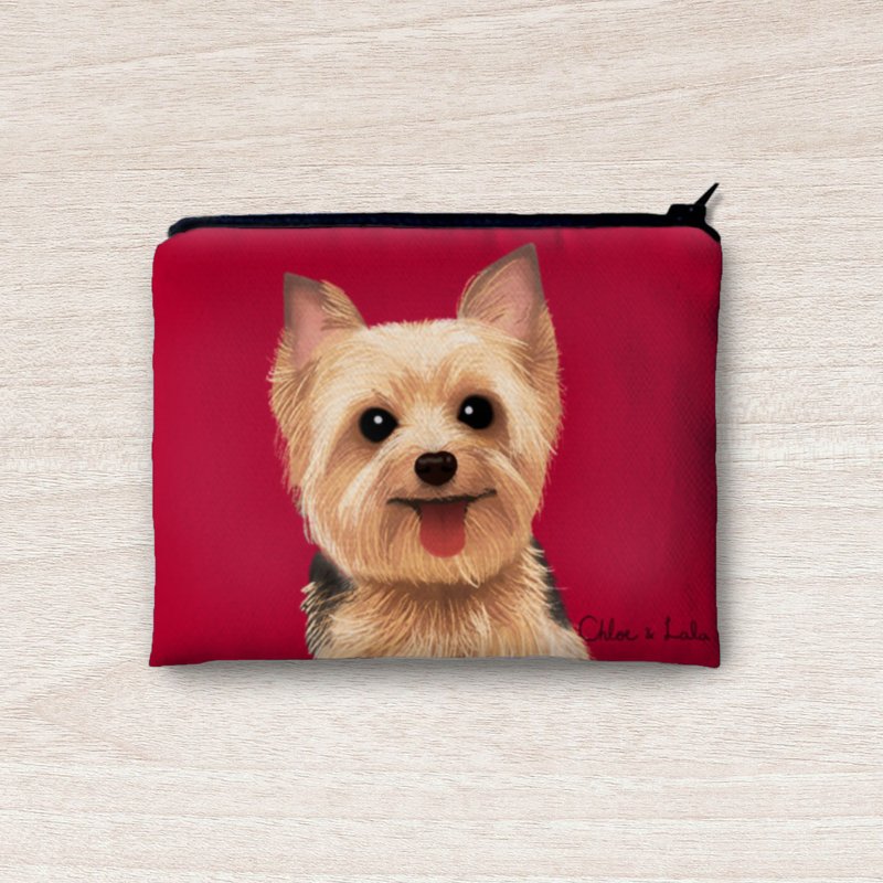 经典汪喵零钱包 - 约克夏 - 零钱包 - 聚酯纤维 红色