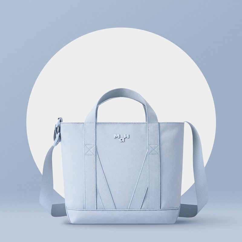 MAH斜挎包 大學生上課出遊單肩包 時尚通勤極簡購物包包 - 侧背包/斜挎包 - 聚酯纤维 蓝色