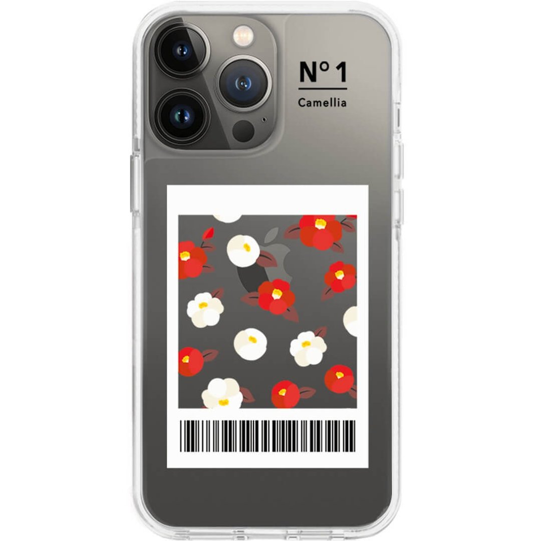拍立得 石榴红山茶花 定制化 载具 防摔手机壳 iphone 14 13 12 - 手机壳/手机套 - 环保材料 透明