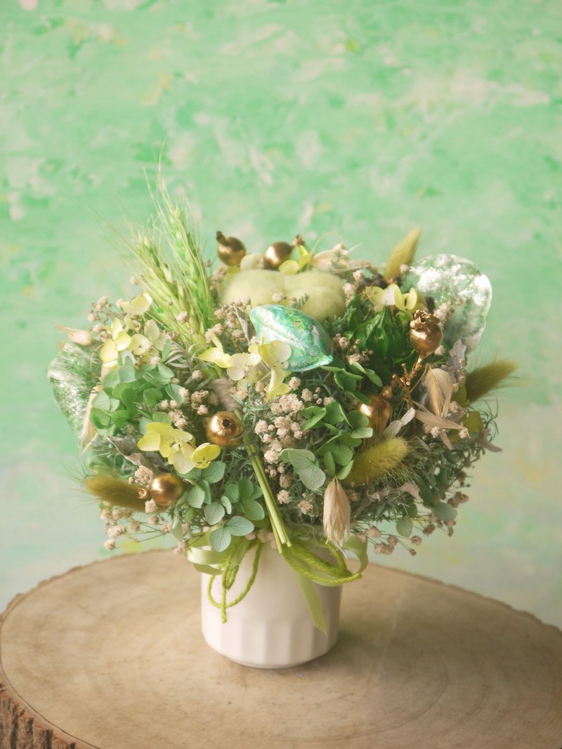 翠绿烟胧.森林系.朦胧色调.生日.升迁.开幕.干燥.永生花送礼首选. - 干燥花/捧花 - 植物．花 