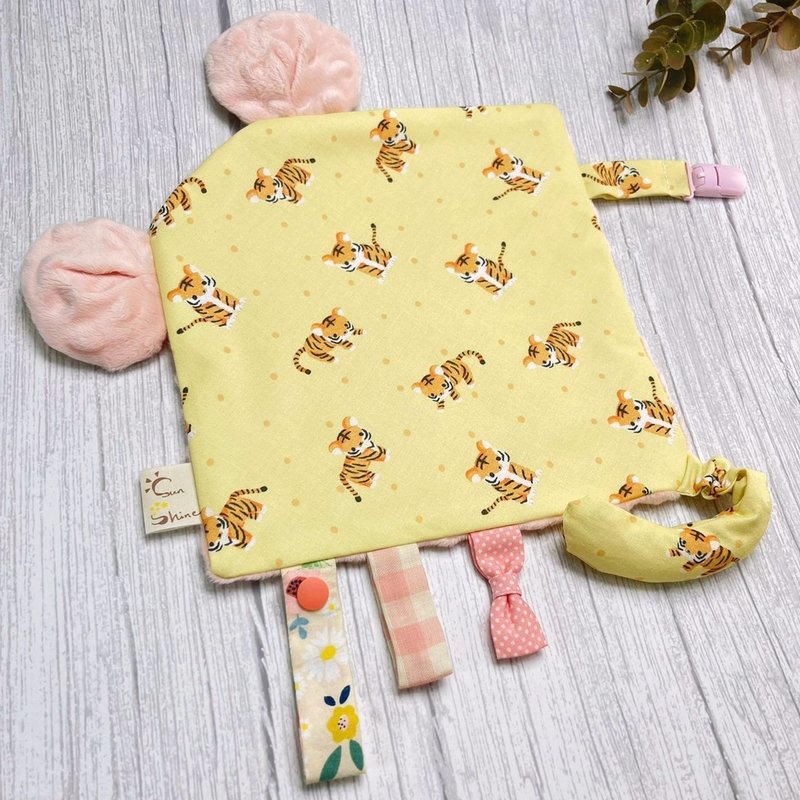 定制 - 老虎造型响纸安抚巾 - 安抚玩具 / 安抚宝宝 / 有影片参考 - 玩具/玩偶 - 棉．麻 