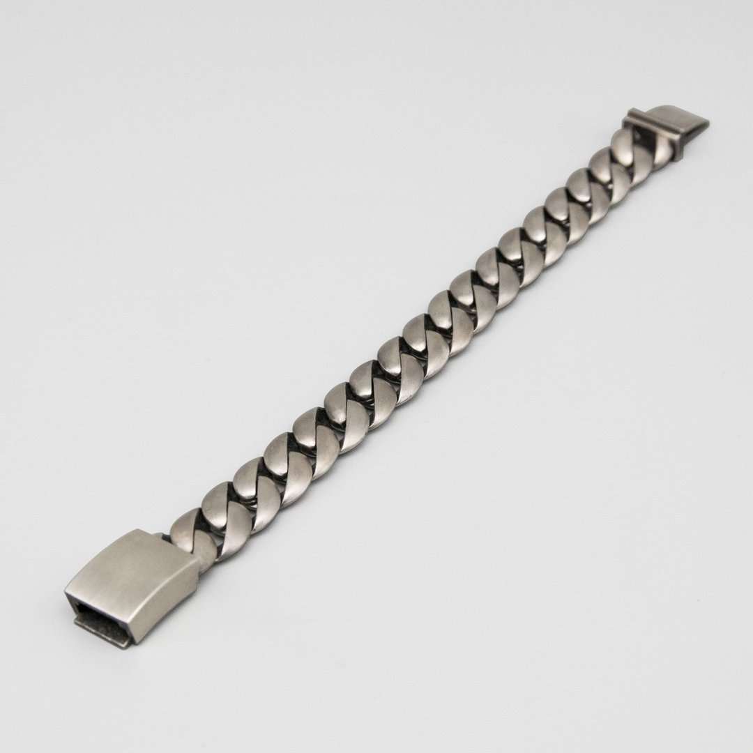 Basic Cuban Chain Bracelet M / DB-1 - 手链/手环 - 纯银 银色
