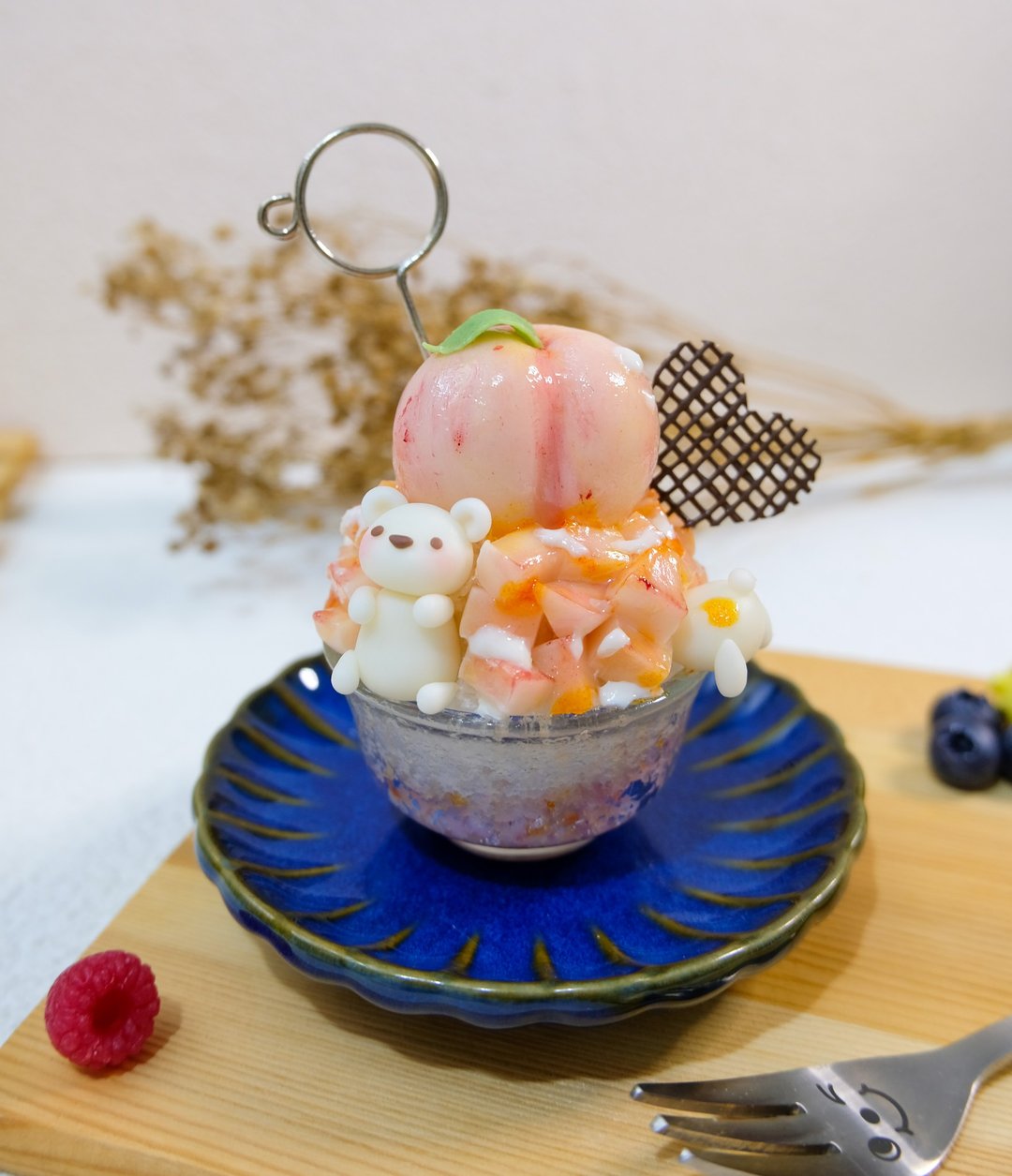 夏日熊熊蜜桃刨冰 手作黏土材料包  在线体验活动/DIY 材料 - 陶艺 - 粘土 