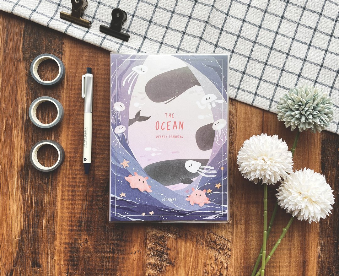 Dimanche 迪梦奇 The Ocean 周计划日志 v.2 深海紫 - 笔记本/手帐 - 纸 紫色