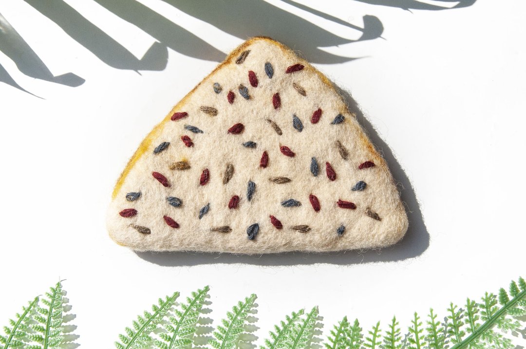 圣诞交换礼物 森林系羊毛毡杯垫-咖喱烤饼 墨西哥烤饼 pizza饼皮 - 杯垫 - 羊毛 多色