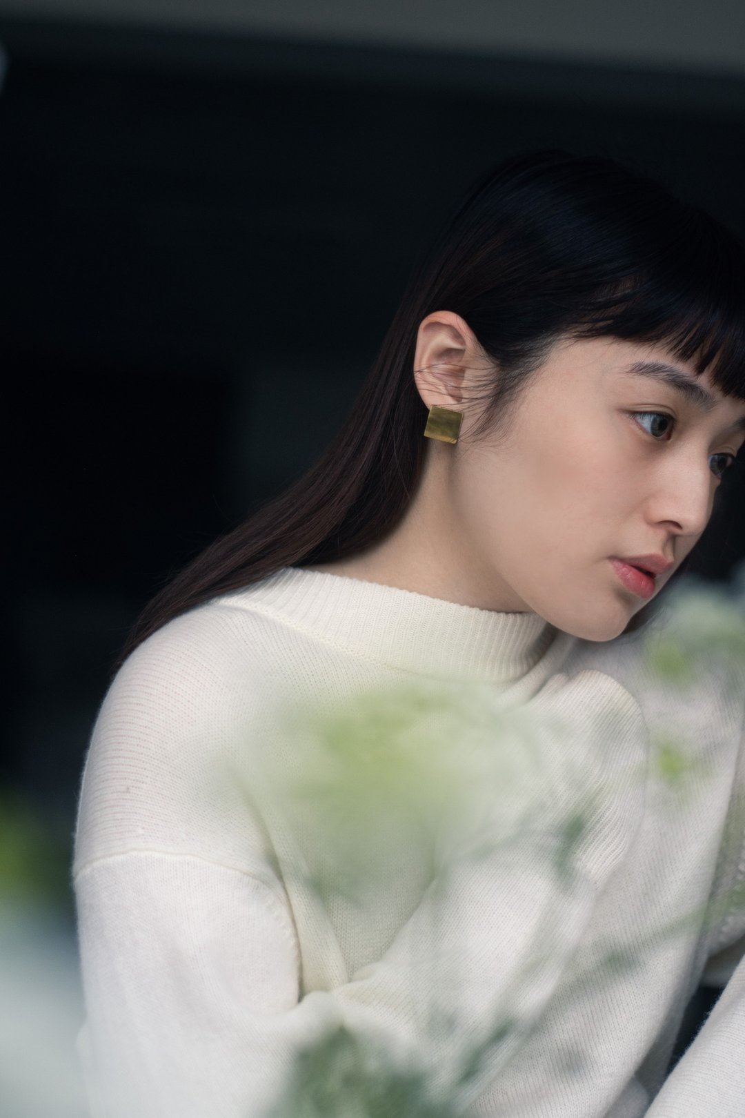小室 | 黄铜方形 耳针款 - 成对贩售 - 耳环/耳夹 - 铜/黄铜 