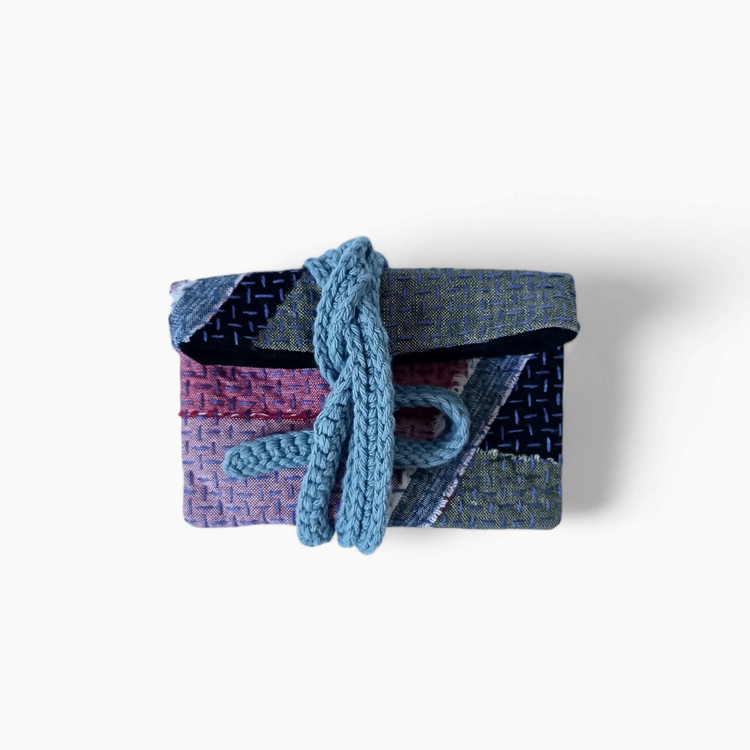 手工缝制 sashiko 收纳包。 - 其他 - 棉．麻 