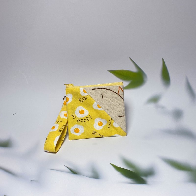 零钱包/小物收纳/心心钱钱包/  零钱包 /  日常购物 /礼物 - 零钱包 - 棉．麻 